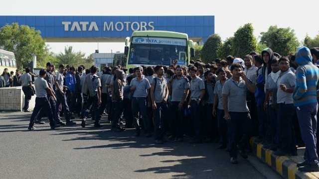 tata-motors-workers-strike-sanand-gujarat