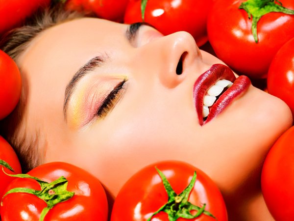 hair treatment with tomato