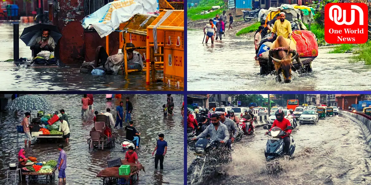 दिल्ली-एनसीआर में फिर शुरू हुई बारिश, यमुना अब भी खतरे के निशान से ऊपर