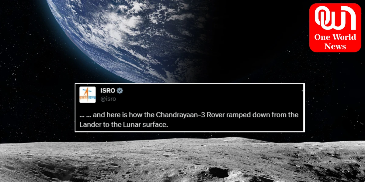 Chandrayaan - 3 Rover चांद की सतह पर विक्रम लैंडर से बाहर निकला रोवर, इसरो ने जारी किया वीडियो