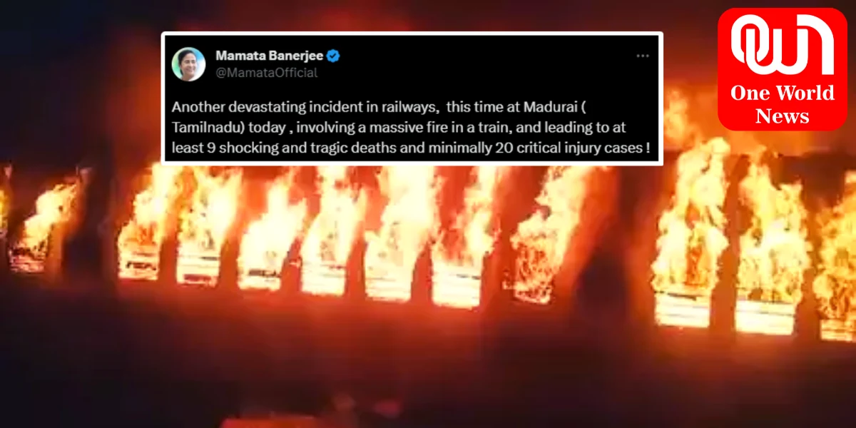 Madurai Train Fire तमिलनाडु के मदुरै स्टेशन के पास ट्रेन में लगी आग, आग से 10 लोगों की मौत