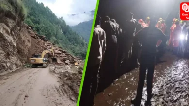 भारी बारिश से गौरीकुंड में हुआ भूस्खलन 13 लोगों के लापता होने की सूचना, रेस्क्यू जारी