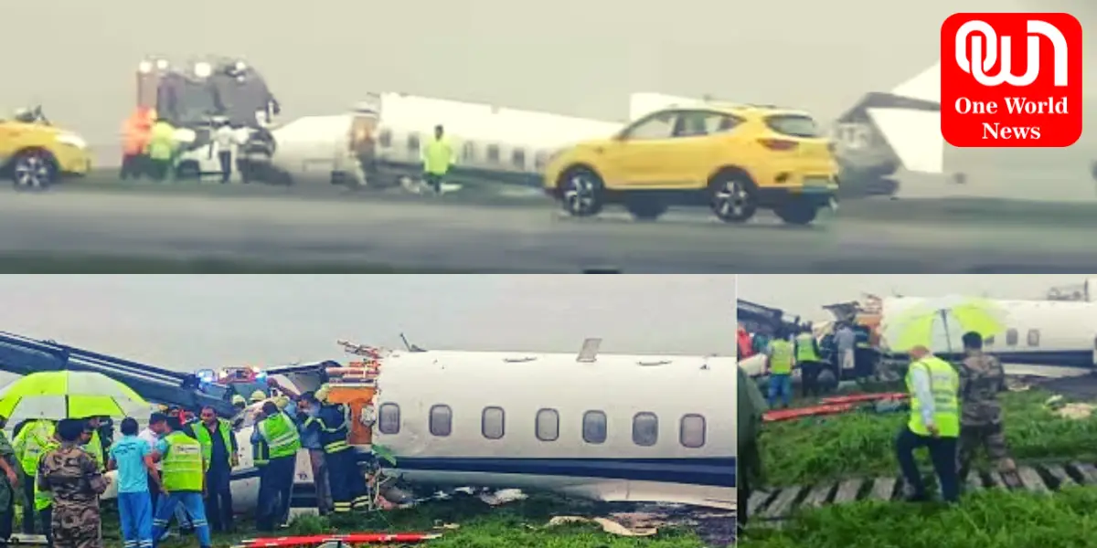 Mumbai Plane Accident Video ऐसे हुआ मुंबई एयपोर्ट पर चार्टर्ड प्लेन हादसा, सामने आया दिल दहला देने वाला वीडियो