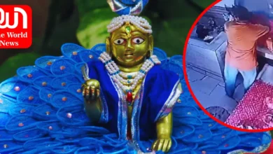 UP Newsपहले पूजा कर मांगी माफी, फिर मंदिर से लड्डू गोपाल की मूर्ति लेकर फरार हुआ चोर