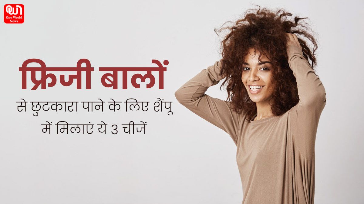 Frizzy Hair Home Remedies: फ्रिजी बालों से हैं परेशान? तो शैंपू में इन चीजों को मिलाकर धो लीजिए, बाल बनेंगे सिल्की और शाइनी 1 frizzy hair