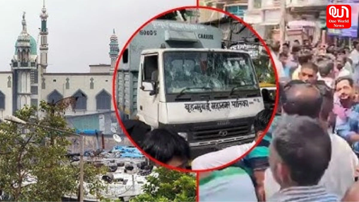 Mumbai Dharavi Masjid News: धारावी में मस्जिद के अवैध हिस्से को गिराने पहुंची बीएमसी की टीम, लोगों ने किया जमकर बवाल 1 Mumbai Dharavi Masjid News
