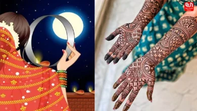Karwa Chauth Special Mehndi Design : राजस्थानी से अरेबिक तक, करवा चौथ के लिए चुनें परफेक्ट मेहंदी डिज़ाइन 9 Karwa Chauth Special Mehndi Design