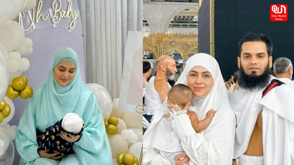 Sana Khan: दूसरे बच्चे के साथ सना खान की पहली तस्वीर आई सामने, तारिक जमील का दिल छूने वाला पल 1 Sana Khan