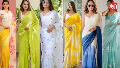 Multicolor Chiffon Saree: हर महिला के वार्डरोब की शान, 4 खास मल्टी कलर शिफॉन साड़ी डिज़ाइन 1 Multicolor Chiffon Saree