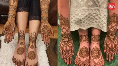 Bridal Leg Mehndi Design