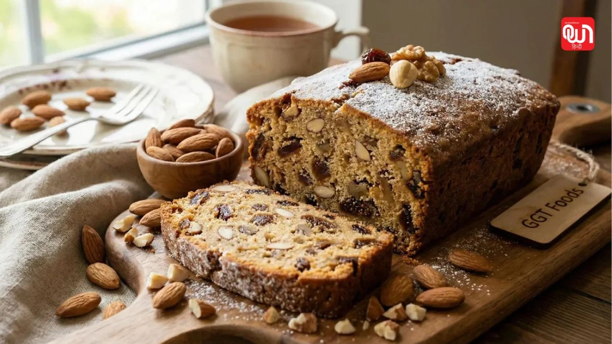 Eggless Dry Fruit Cake Recipe: बिना ओवन का कमाल, घर पर बनाएं एगलेस ड्राई फ्रूट केक, जानें पूरी रेसिपी 1 Eggless Dry Fruit Cake Recipe