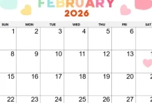 February 2026 calendar