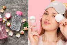 Rose and lemon water toner