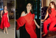 Valentine week red dress designs