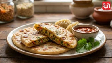 Veg Momo Paratha Recipe