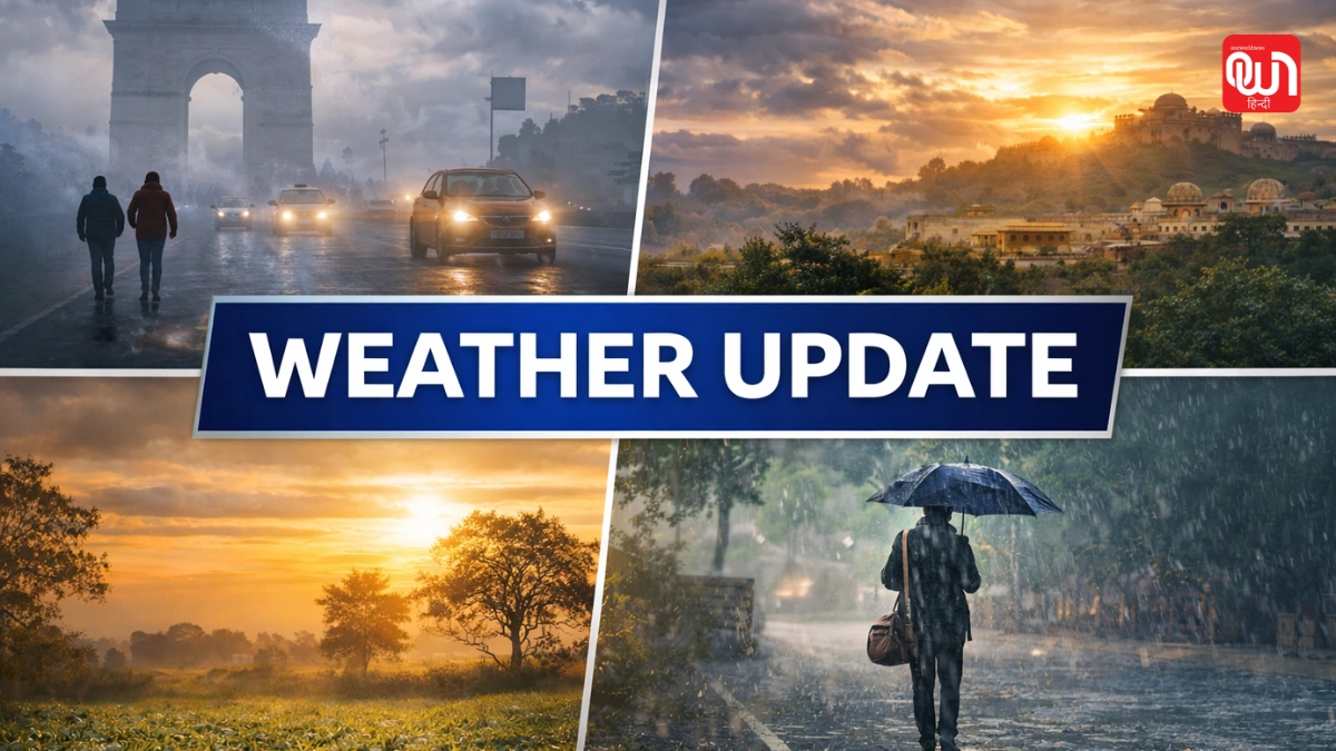 Weather Update: दिल्ली, यूपी, बिहार से लेकर मध्य प्रदेश और गुजरात तक अगले 24 घंटों में बारिश और तेज हवाओं की चेतावनी 1 Weather Update