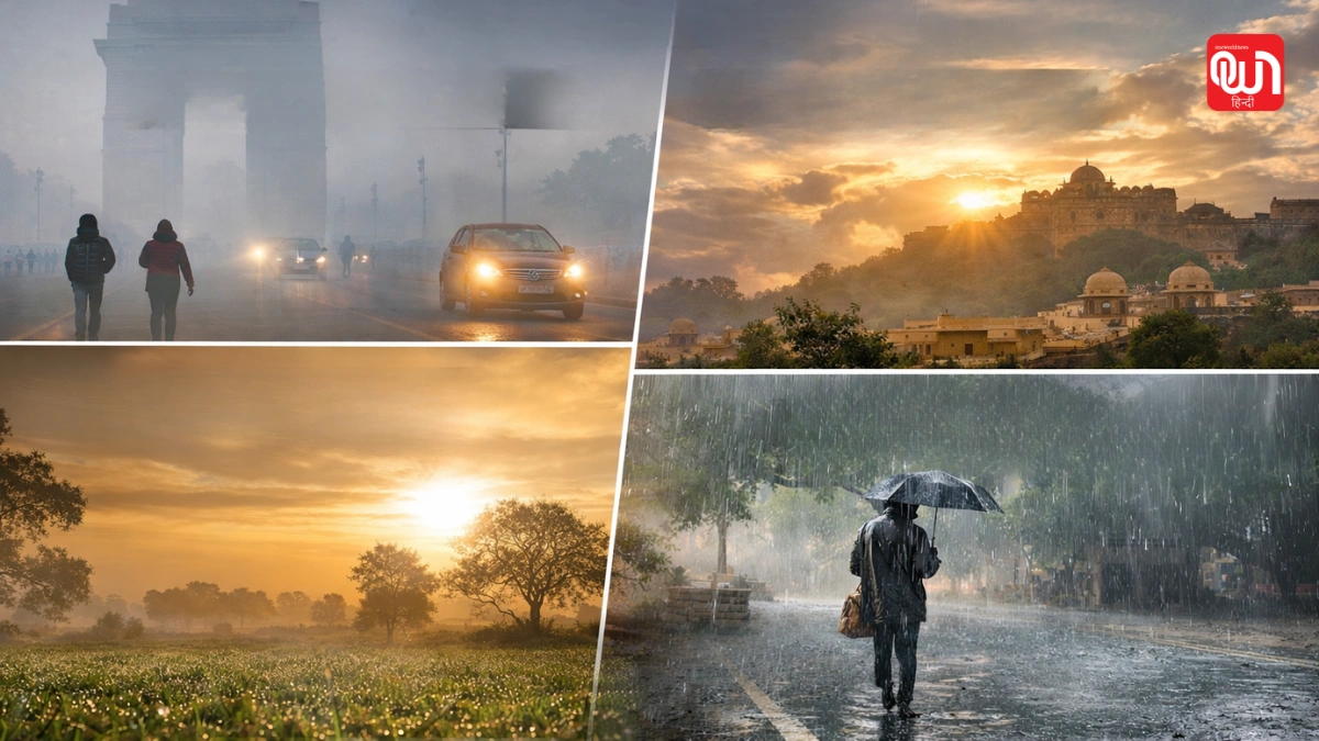 Weather Update: दिल्ली-NCR, यूपी, बिहार और राजस्थान में कैसा रहेगा मौसम? 1 Weather Update