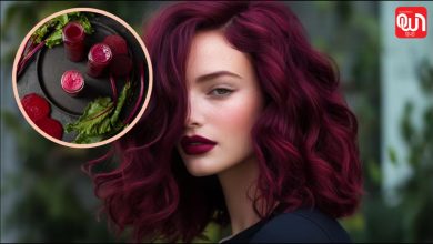 Natural hair dye beetroot juice