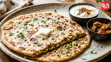 Sprouts Paneer Paratha
