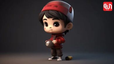 3d chibi style cartoon photo