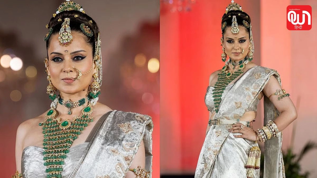 गले में मंगलसूत्र, हाथों में चूड़ियां... Kangana Ranaut का नया अंदाज देख चौंके फैंस 1 Kangana Ranaut