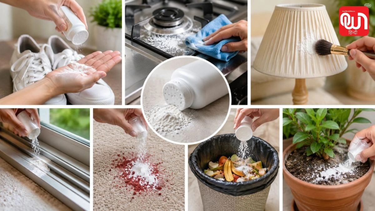 Talcum Powder Reuse: फेंकने की नहीं, काम में लेने की चीज है पुराना टेलकम पाउडर! जानिए 5 कमाल के हैक्स 1 Talcum Powder Reuse
