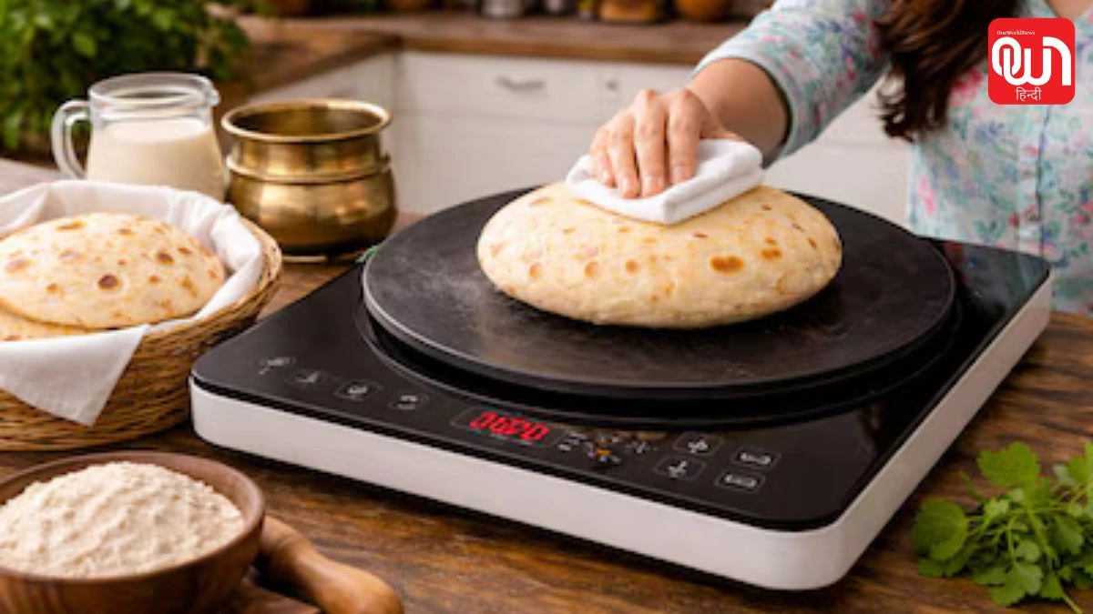 Tips for Soft Roti: किचन की बड़ी परेशानी खत्म! इंडक्शन पर भी तवे जैसी मुलायम रोटी बनाने के आसान उपाय 1 Tips for Soft Roti