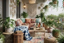 Boho balcony decor ideas