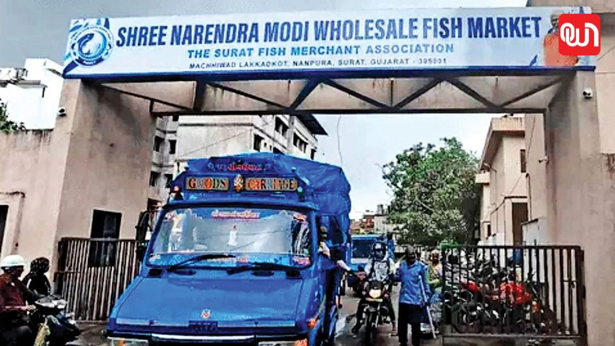 Narendra Modi Fish Market: सूरत में फिश मार्केट का नामकरण बना विवाद की वजह, PM मोदी के नाम वाला बोर्ड हटाया गया 1 Narendra Modi Fish Market