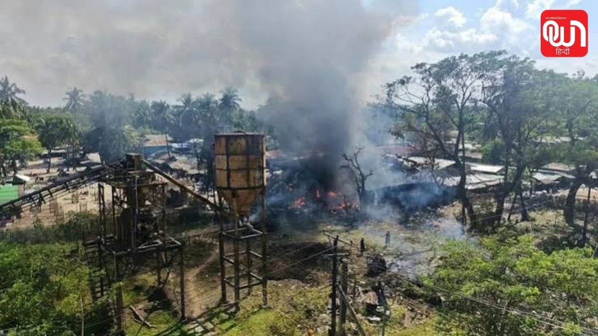 Airstrike in Myanmar: म्यांमार में एयर स्ट्राइक का खौफनाक Video, रखाइन के बाजार में तबाही और 49 मौतें 1 Airstrike in Myanmar